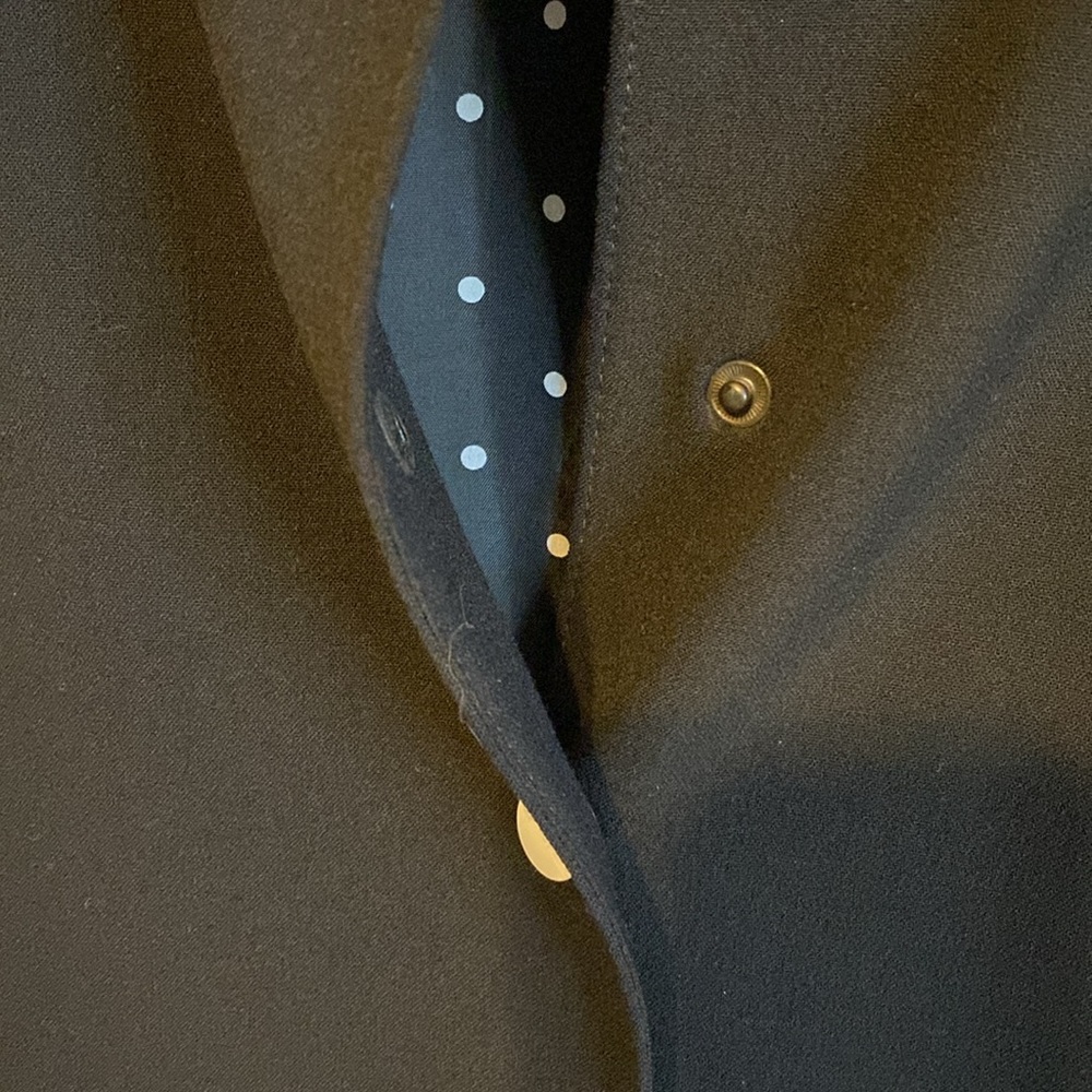Rare Vintage Escada by Margaretha Ley blazer. Black with white buttons. - Picture 2 of 7